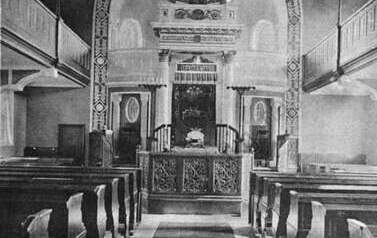 Wnętrze synagogi w Wałczu