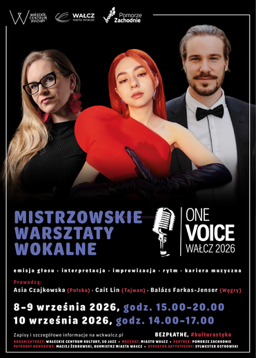 One Voice. Wałcz 2026: Mistrzowskie Warsztaty Wokalne