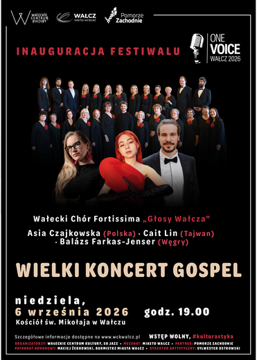 One Voice. Wałcz 2026: Inauguracja Festiwalu &ndash; Wielki Koncert Gospel