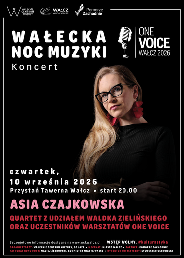 One Voice. Wałcz 2026: Wałecka Noc Muzyki I &ndash; Asia Czajkowska Quartet