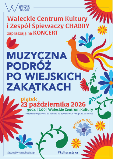 KONCERT CHABRY: &bdquo;Muzyczna podr&oacute;ż po wiejskich zakątkach&rdquo;